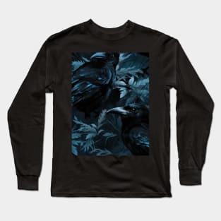 Whispers of Blue Feathers Long Sleeve T-Shirt